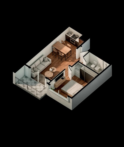 Venta en pozo Edificio HARMONY IV deptos. 2 y 3 ambientes